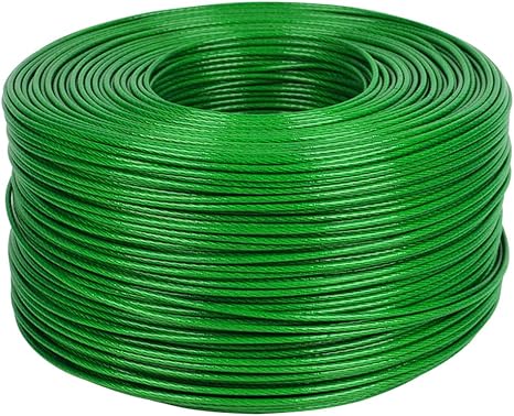 Amazon 物干しロープ 直径0 4インチ プラスチックコーティングワイヤーロープの物干しロープ 繊維強化ワイヤー 屋外用の一般的な洗濯物干しロープ ふきんハンガー オンライン通販