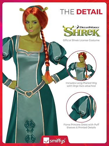 Smiffys Shrek Fiona Costume Adult, Green Dress, Wig & Headband, Official Shrek Princess Outfit with Plaited Wig, Fiona Dress & Matching Headband, Ideal Halloween Costume or Themed Party in Kenya | Whizz Smiffys Shrek Fiona Costume Adult, Green Dress, Wig & Headband, Official Shrek Princess Outfit with Plaited Wig, Fiona Dress & Matching Headband, Ideal Halloween Costume or Themed Party in Kenya | Whizz