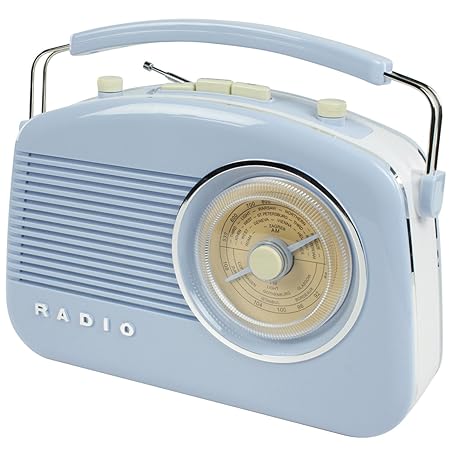 König HAV-TR710BU Retro-Design AM/FM-Radio blau