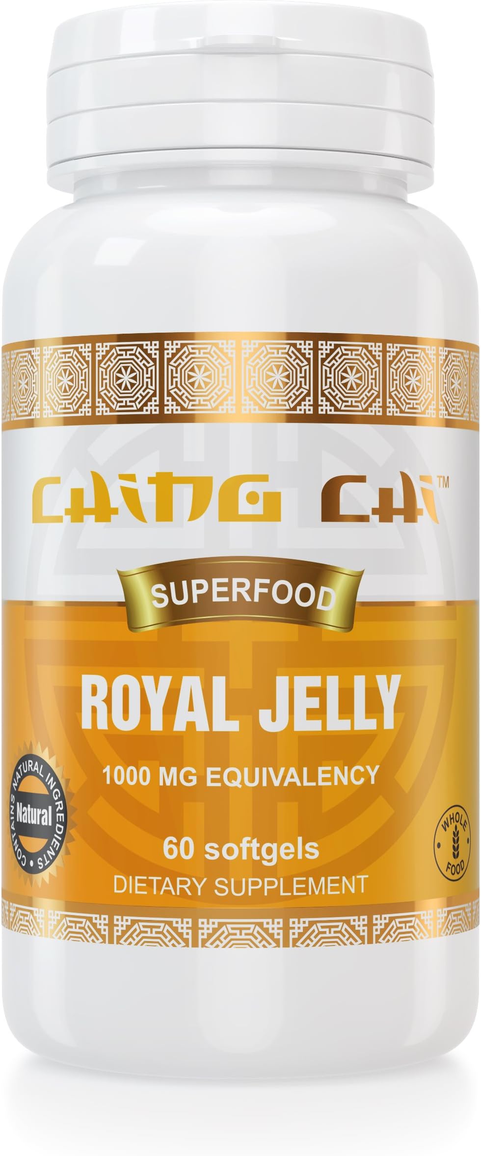 Royal Jelly | 2 Month Supply | Freeze-Dried for Maximum Stability and Quality 1000 Mg Equivalency | 60 Softgels