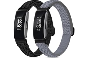 Attbbon Stretchy Bands Compatible with Fit bit Inspire 2 Replacement Bands for Women, Adjustable Soft Elastic Sport Wristband Accessory Fits for Fit bit Inspire 2/Inspire HR/Inspire/Ace 3/Ace 2 Watch