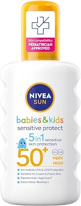 NIVEA SUN Kids Protect & Sensitive Spray SPF50+ 200ml Sunscreen