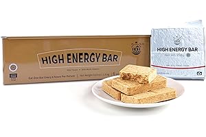 BDH Emergency Food Ration Bars - Milk Flavor Compressed Biscuit Survival Tabs, 20 years Shelf Life Emergency Food Supplies, Food Rations Supply for Outdoor Camping Hiking Snowstorm,Tin Box 6 Count