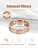 Jecanori Magnetic Bracelet Women Titanium Steel 3800 Gauss Adjustable Gift Box view 2