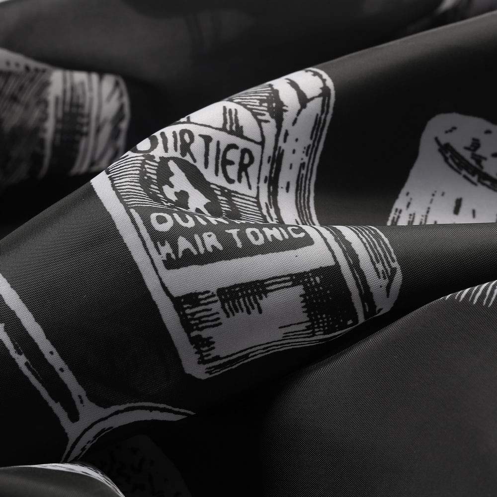 Borogo Professional Waterproof Hair Styling Cape Nylon Haircuting Salon Cape Gown Hair Salon with Snap Closure - 50" x 60" Black : Beauty