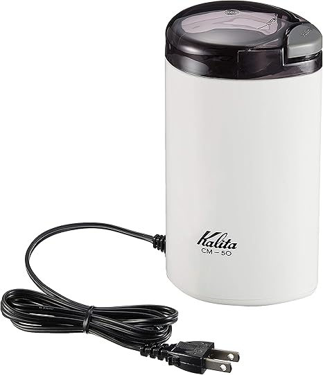 Amazon Com Kalita Electric Coffee Mill Cm 50 White Kitchen Dining