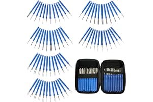 XLWJBES Upgraded Terminal Removal Tool Kit-72Pcs Blue Car Terminal Ejector Kit, Terminal Pin Removal Tool Kit Electrical Wire Connector Pin Release Tool for Automotive Household Devices