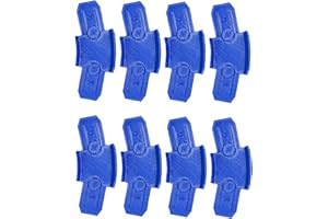 K TOMOTO Curved Track Pieces 22.5 Degree Banked Turn for 1:64 Diecast Cars, Racetrack Connectors, 8 Packs
