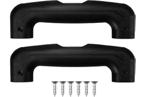 KH866 2 PCS Luggage Works Handle for Suitcase Replacement Pull Out Up– Black Plastic Trolley Carrying Case Handle Grip Straps Holder Kit, Portable Spare Carry Accessories Repair Parts, Wear Resistant