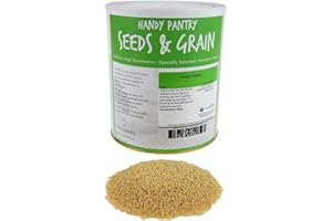 HANDY PANTRY Organic Hulled (Husk Removed) Seeds: 5 Lb - Non-GMO Cereal Grain - Make Millet Beer, Grind Millet Flour, Cereal, Bird Seed, Emergency Food Storage