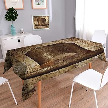 Amazon Com Vanfan Printed Fabric Tablecloth Teampunk Top Hat As
