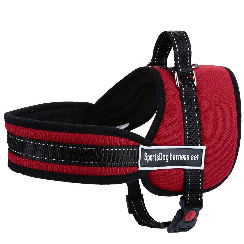 Mogoko No Pull Harness Dog Leash Padded Pet Walking Harness Heavy Duty for Dogs,Dog Reflective Vest Harness,Dog Body Padded Vest,Comfort Control for Dogs in Training Walking