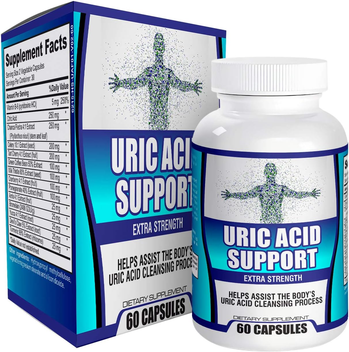 Natural Uric Acid Support Supplement Cleanse/Flush Reducer
