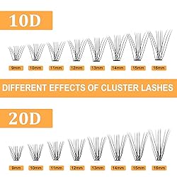 Individual Lashes 280 Cluster Lashes Clusters B&Q