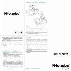 Mogobe for ELPLP77 Compatible Projector Lamp with