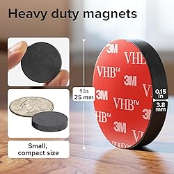 Strong Ceramic Round Magnets With Adhesive Backing