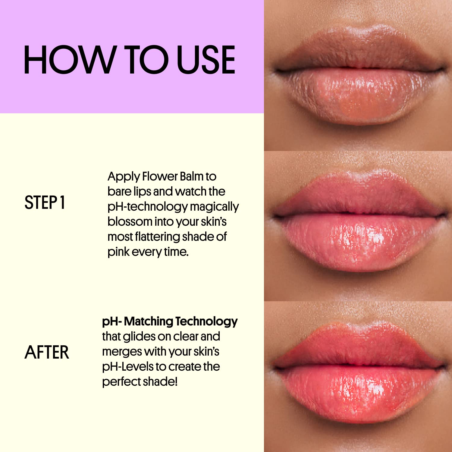 Winky Lux Flower Balm, pH Lip Balm, Color Changing Lipstick and Tinted, Vegan & Cruelty Free Lip Balm, Hydrate & Plump, Sheer Pink Lipstick, Blue Flower with Vanilla Scent