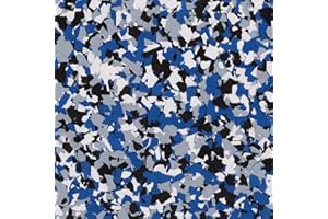 Drazle 9 Kg / 20 lb Epoxy Floor Flakes 1/4" (Orbit) Blend Decorative Color Chips for Epoxy Floor Coating, Plastic Flakes for 