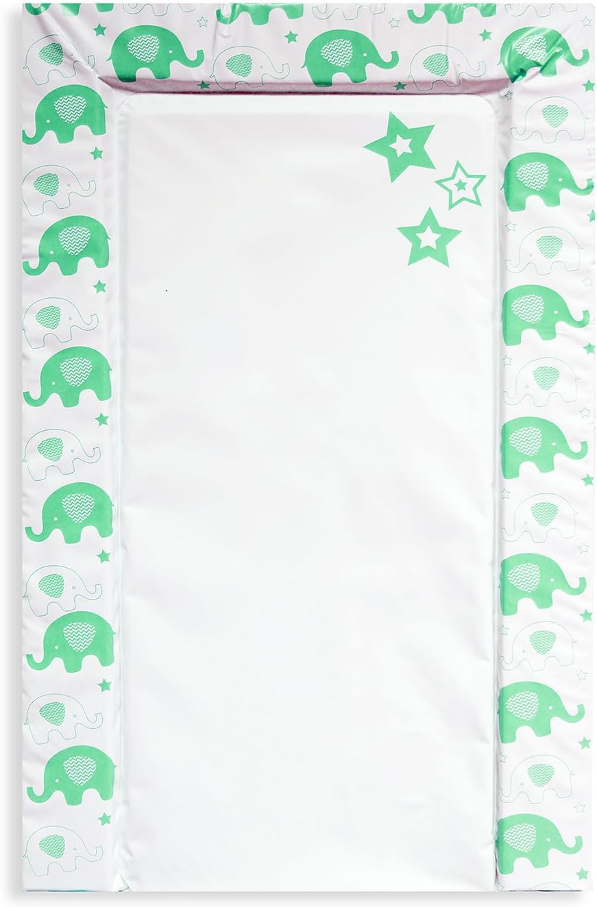 green baby changing mat