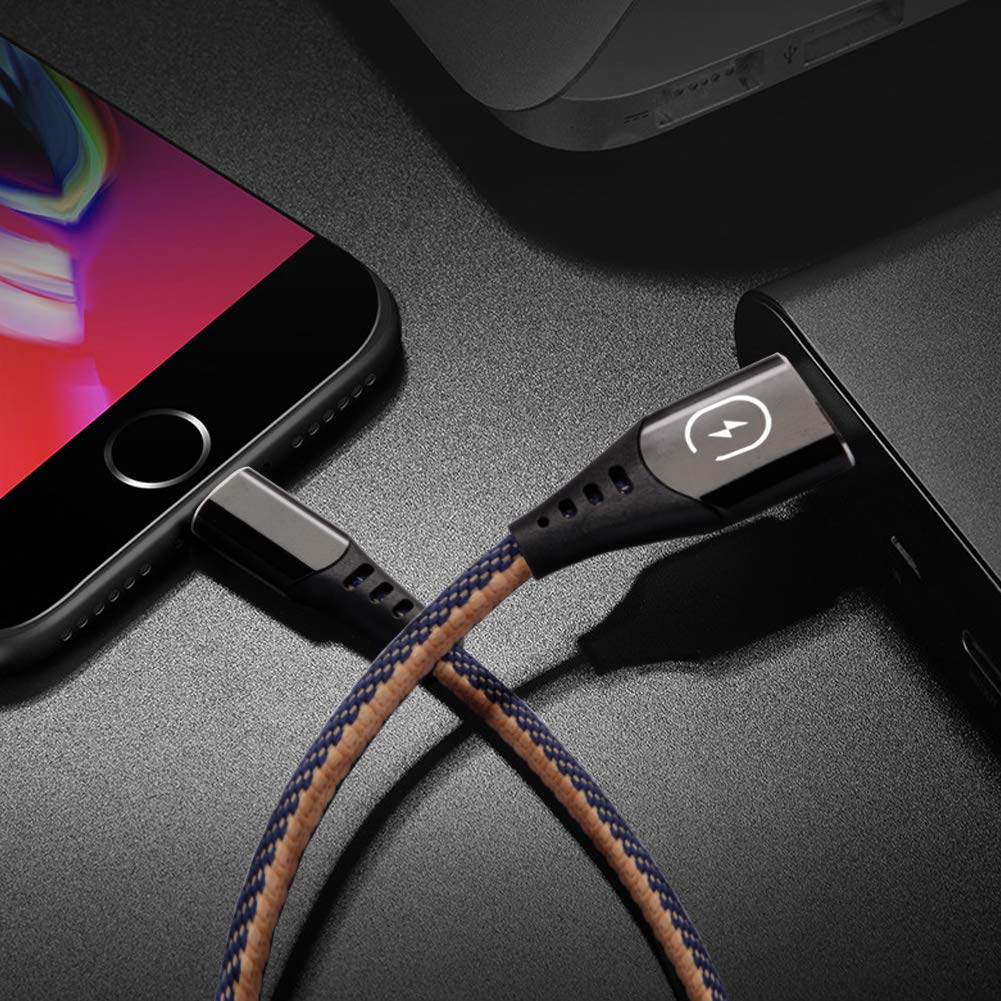 pasway Phone Ladekabel, 4 Stück (0.25+1+2+3M) 3.0A USB Geflochten Aufladen und Sync Schnellladung Kabel Kompatibel mit i Phone XS MAX XR X 8 8 Plus 7 7 Plus 6s 6s Plus 6 6 Plus iPad