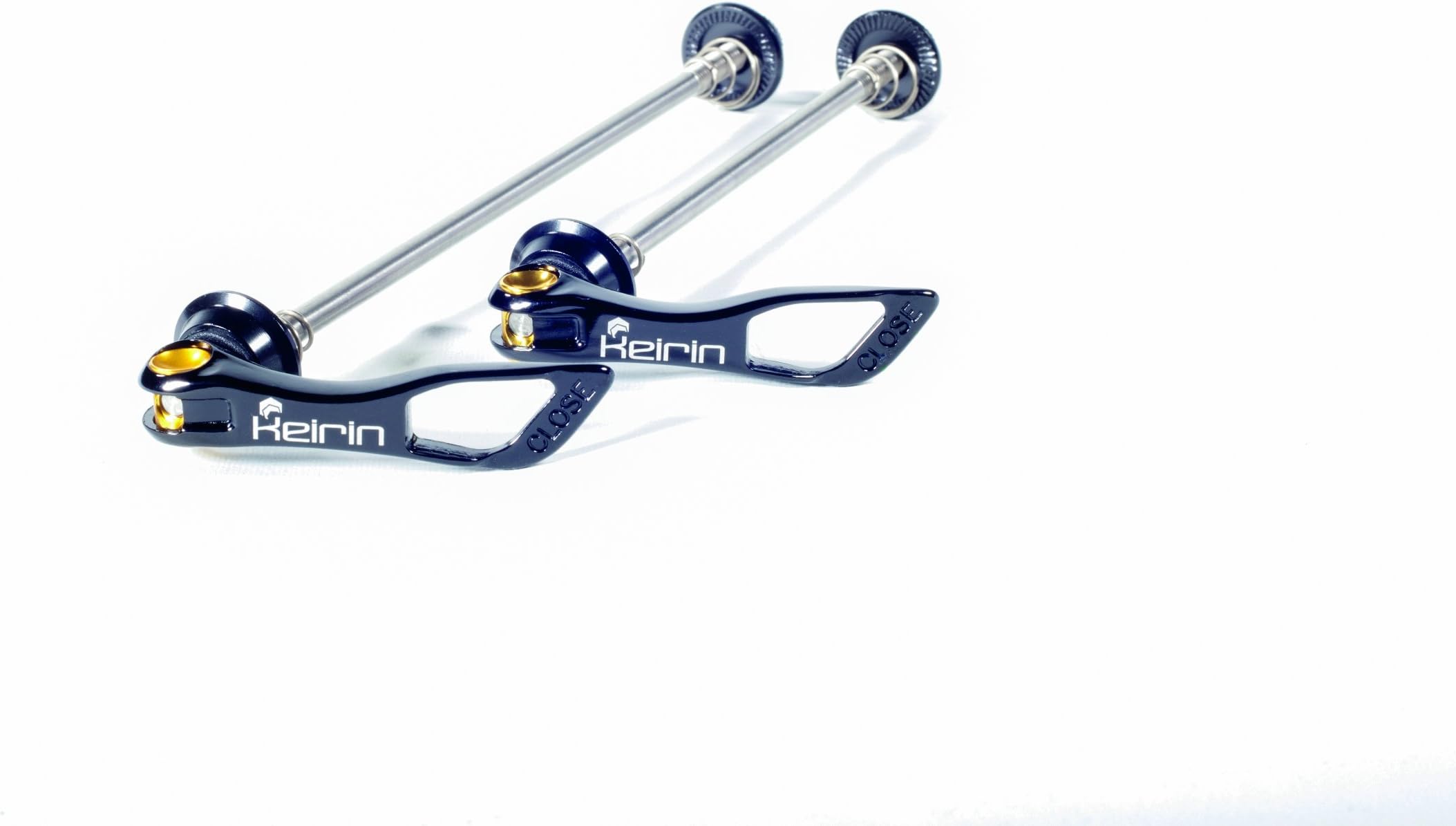 Superlight Quick Release Skewers with Titanium Axle and Light Alloy Lever - Black - Keirin