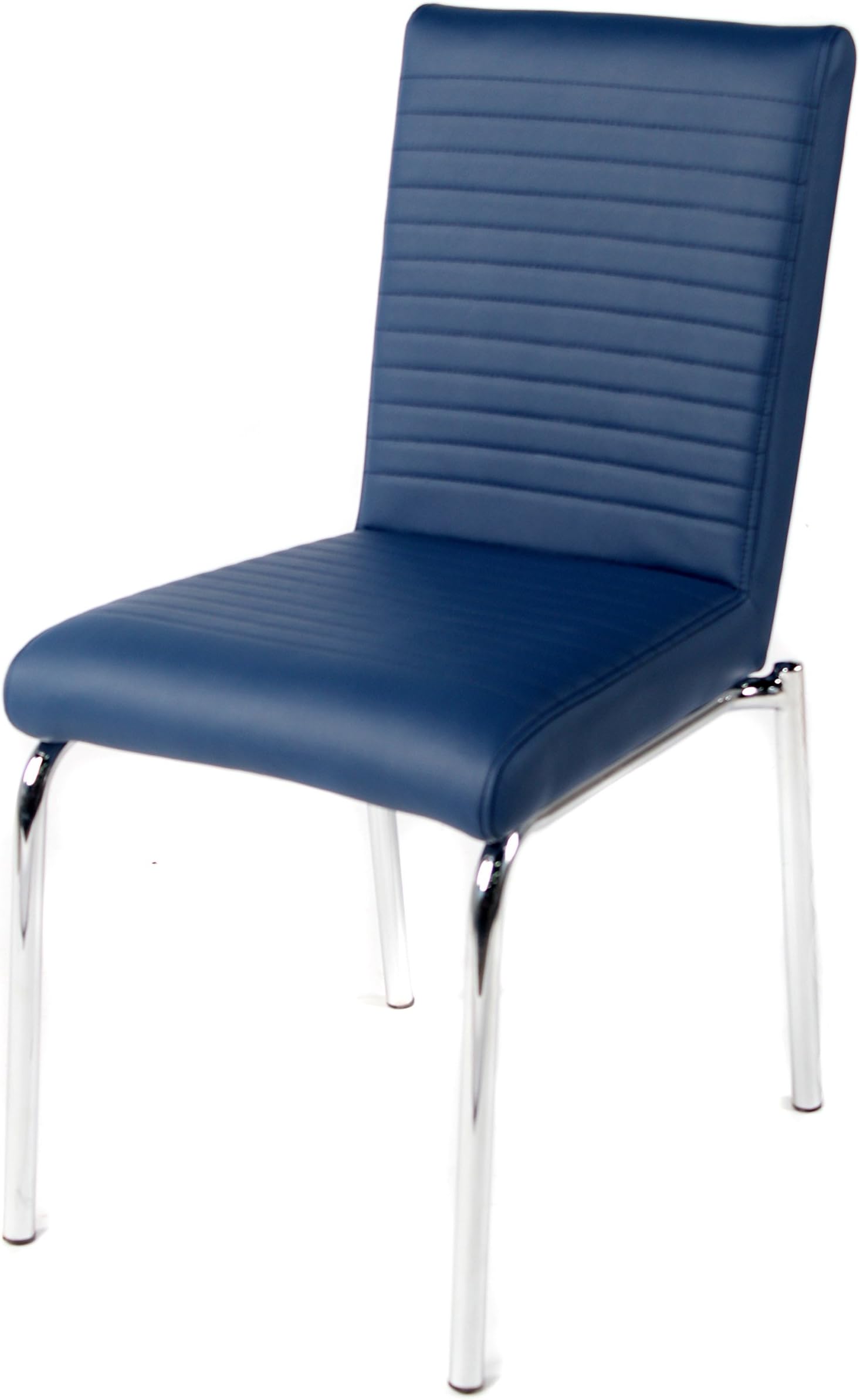 Vintage Classic Style Leather Chair (Blue)