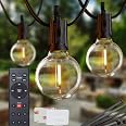 Brightown 50 Ft Outdoor String Lights - 25 G40 LED Bulbs, Waterproof Dimmable Connectable Patio Lights For Backyard, Porch, Party & Wedding - View #6