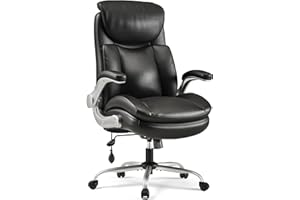 CHAIRKER Executive Office Chair Big and Tall, Adjustable Lumbar Support for Back Pain, BIFMA-Certified Heavy Duty Office Chair Computer Desk Chair with Extra Wide Seat & Thick Armrest Pad