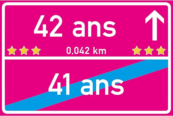Vanva 42 Ans Panneau 42eme Anniversaire Decoration Panneau Fils Fille Idee Cadeau Jeune Fille Fete D Anniversaire Hommes Cadeau 42eme Deco De Fete Decor Pour Cabine Photo Pink Amazon Fr Cuisine Maison