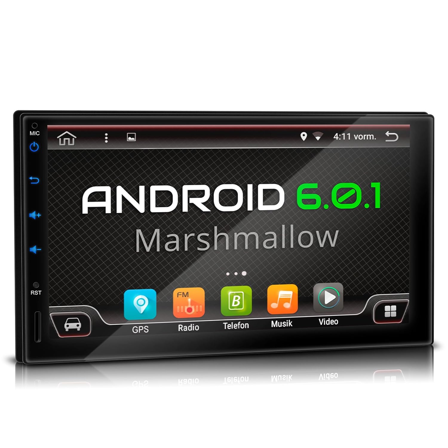 XOMAX XM2VA701 Car Stereo with Android 6.0.1 I Mirrorlink I GPS I 7