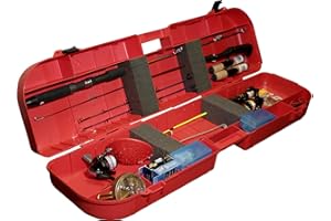 MTM IFB-1-30 Ice Fishing Rod Box, USA Made, Red