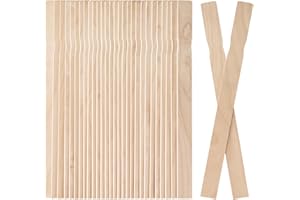 WISYOK 30 Pack 12 Inch Paint Stir Sticks - Wooden Paint Sticks for Mixing, Large Popsicle Sticks for Crafts, Paint Stirrers for Epoxy Resin, Garden Markers