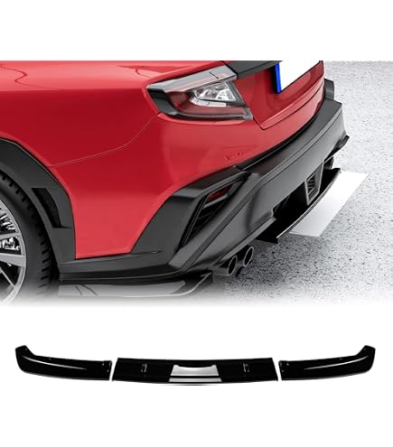 Rear Bumper Diffuser For 2022-Present Subaru WRX - JDM Style ABS Plastic, Matte Black Finish