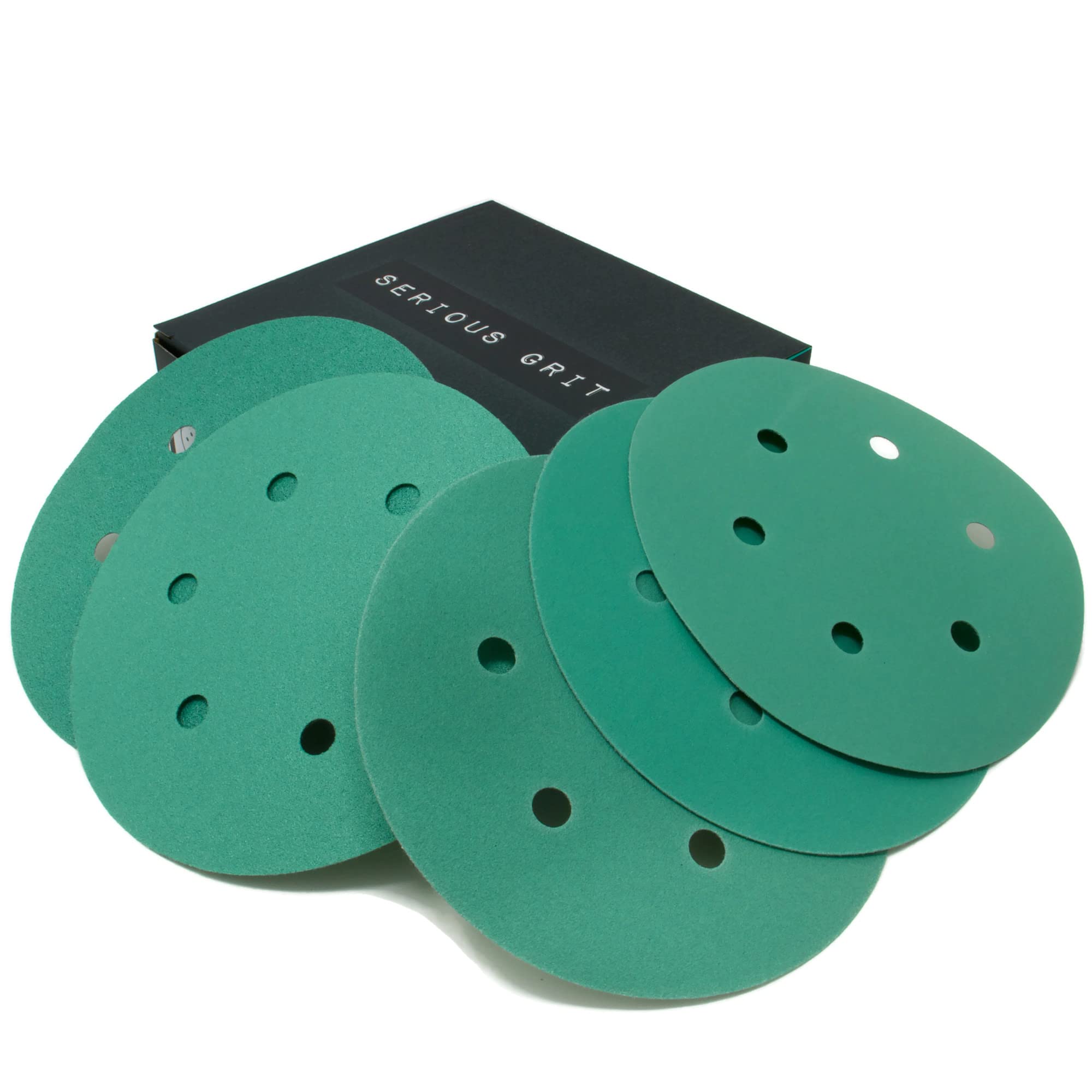 Serious Grit - 6-Inch 6-Hole Sanding Discs