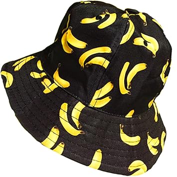 Amazon Co Jp Duststroke バナナ フルーツ 柄 トロピカル バケット
