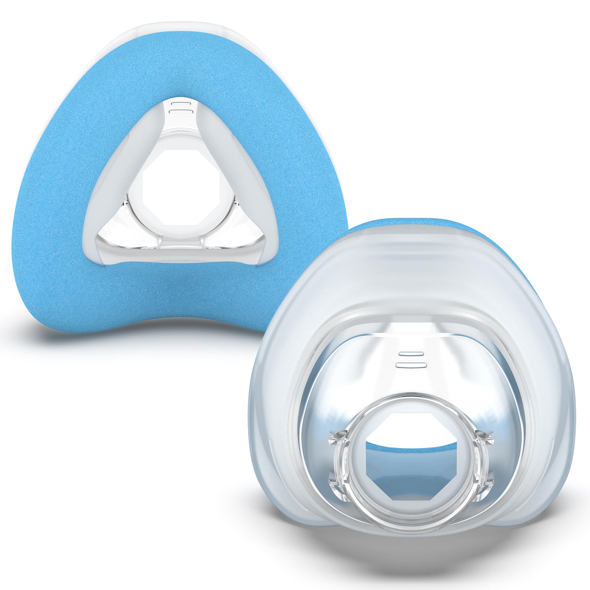 Photo 1 of 2 Pack Ultra-Soft Memory Foam Mask Cushions for AirFit N20 for Airtouch N20 Adaptive Seal CPAP Supplies Quick-Rebound Soft Fit for Lasting Comfort Zero Pressure Marks (Blue) - Large