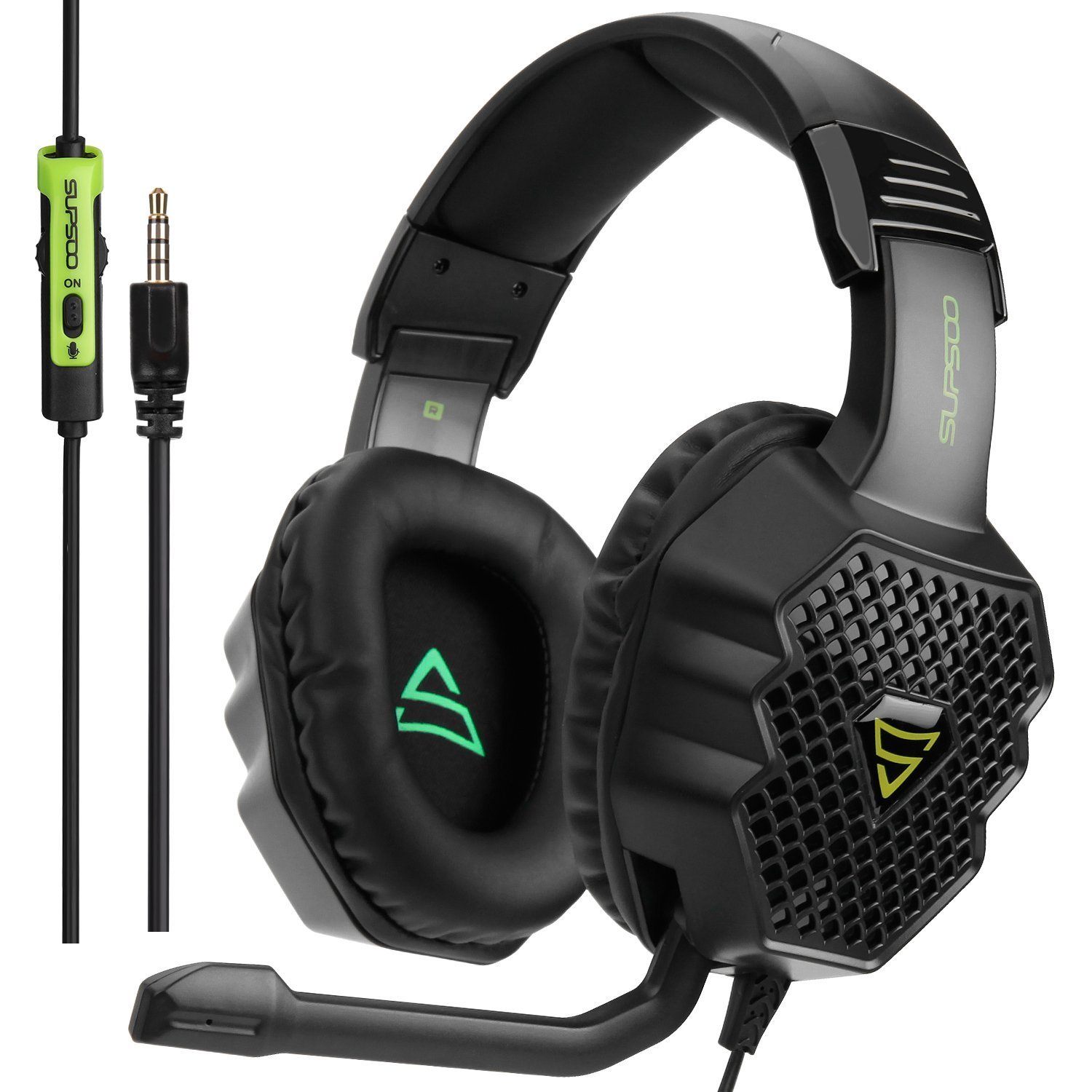 Amazon.com: SUPSOO Over- Ear Stereo Bass Gaming Headset G811 With Microphone Noise Islolation 