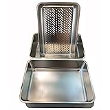 KUNWU Extra Large Stainless Steel Sifting Litter