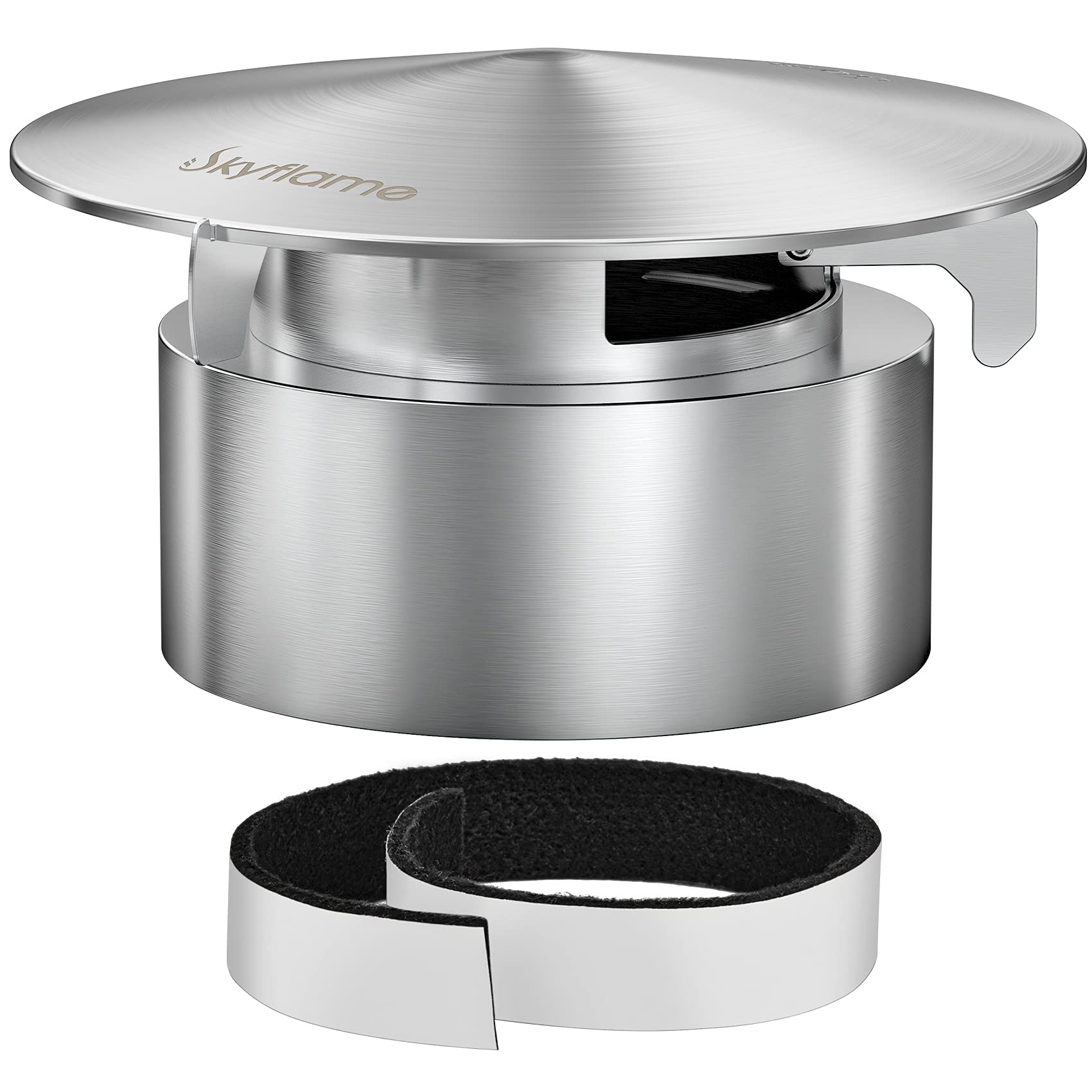 Photo 1 of Skyflame Stainless Steel Grill Chimney Top Vent Cap Replacement Compatible With Large Big Green Egg - Updated Version - Clamshell Design