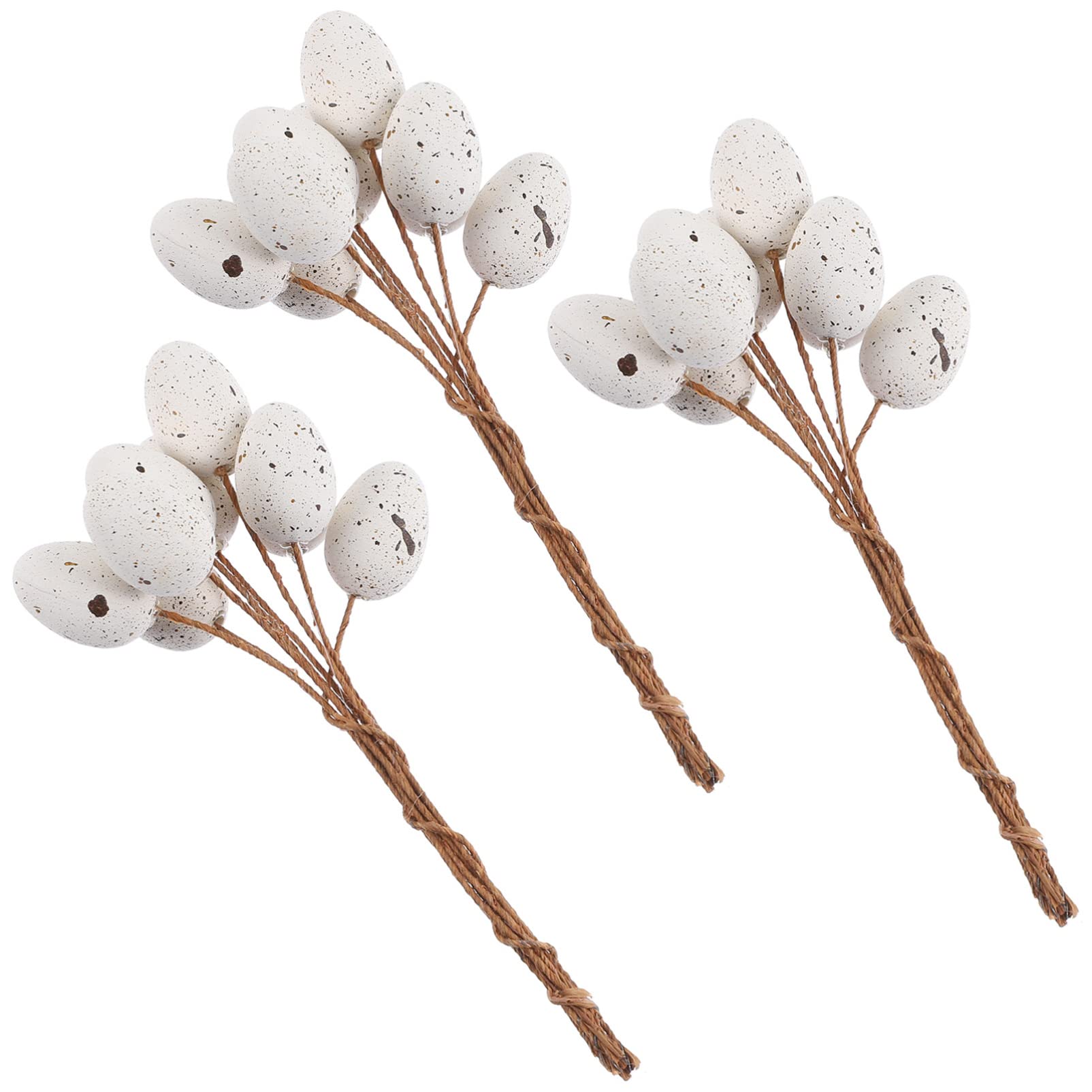 Toddmomy 27pcs Egg Twig Cutting Easter Egg Decoration Easter Ornaments Home Decor s Wooden Flowers Decorations for Home Flower Arrangement Spotted Stems Artificial Bouquet