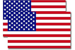 Magnet Me Up American Flag Magnet Decal, 3x5 inches, 2 Pack, Red, White, and Blue, Heavy Duty Automotive Magnet for Car Truck SUV, Mailboxes, or Any Other Magnetic Surface, Gift, Made in USA