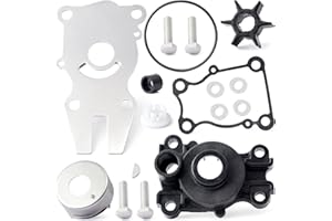 GLOXTED 63D-W0078-01-00 63D-44311-00-00 Water Pump Impeller Kit with Housing Compatible with Yamaha 40 50 60 HP for 2 or 4 Stroke Outboard for Sierra 18-3415 18-3434 Replace 63D-W0078-00-00 63D-W0078-0A-00