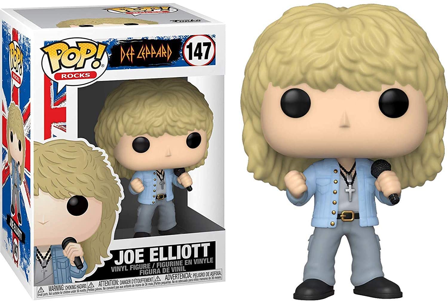 Funko POP! Rocks - Def Leppard - Joe Elliott - Collectable Vinyl Figure - Gift Idea - Official Merchandise - Toys for Kids & Adults - Music Fans - Model Figure for Collectors and Display