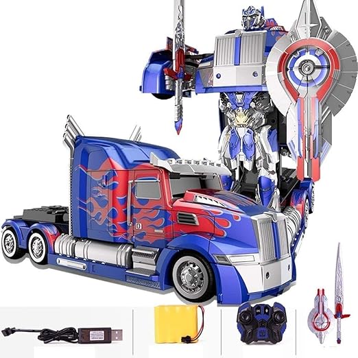 blue transformer toy