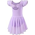 Mecceos Ballet Leotards for Girls Toddler Dance Leotards Short/Long Sleeve Skirt Ballerina Outfits