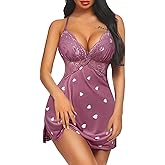 Avidlove Women Lingerie Lace Chemise Sleepwear Babydoll Teddy Lingerie