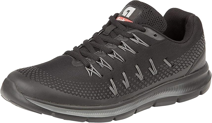 black memory foam trainers