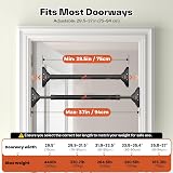 Sportneer Pull Up Bar Doorway 75-94cm 200kg Capacity No Screws Bar view 7