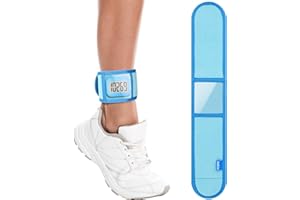 Xxerciz Ankle Band Compatible with Large Fitness Pedometer, Breathable Sport Ankle Band with Transparent Pouch for Step Counter Accessory