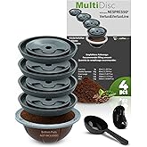mycoffeestar Reusable Coffee Capsule Lids - Refillable Pod Lids for Nespresso Vertuo, Compatible with All VertuoLine Machines
